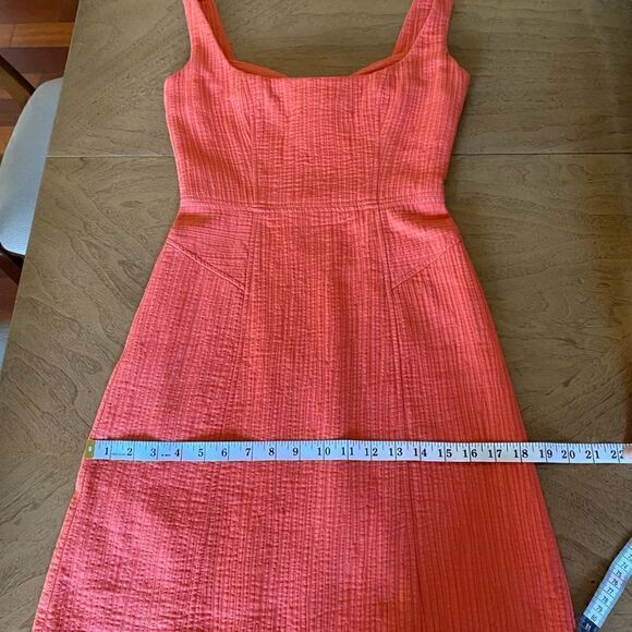 Milly of New York Orange Cotton Balconet Mini Dress - Picture 9 of 11